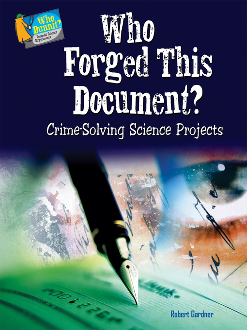 Title details for Who Forged This Document? by Robert Gardner - Wait list
